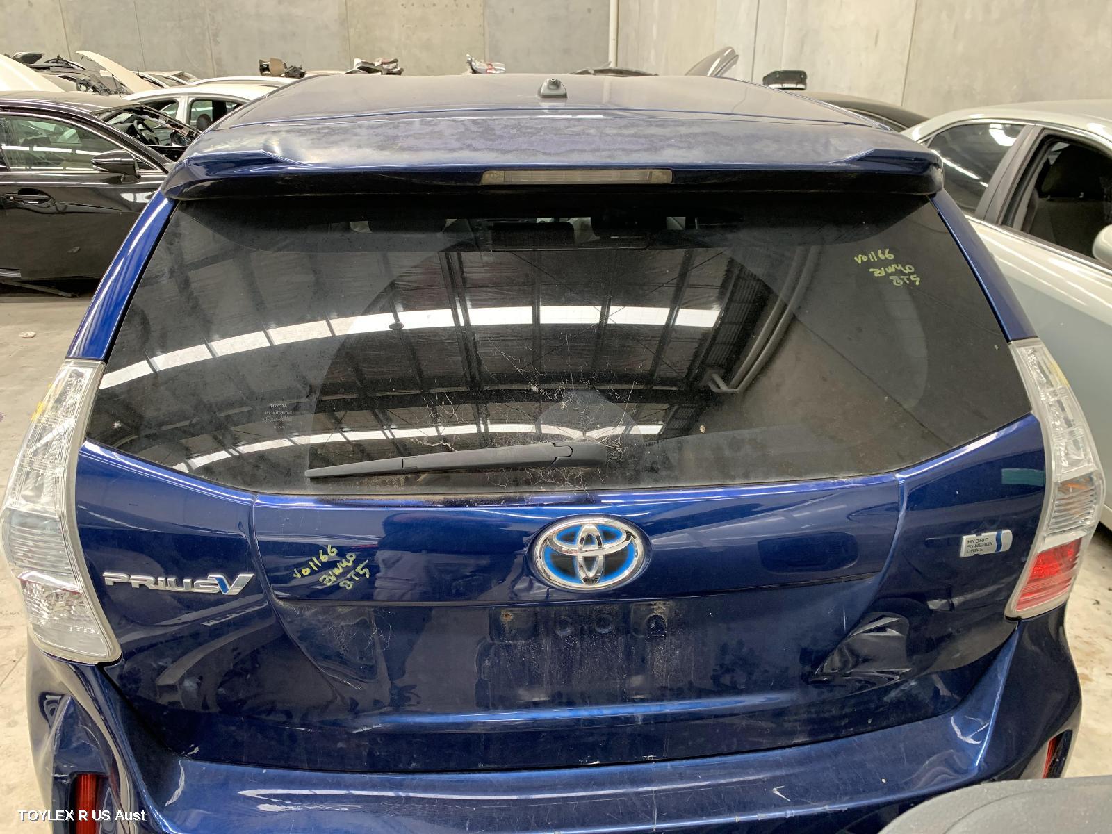 TOYOTA PRIUS 2012 Bootlid/Tailgate ZVW40R, PRIUS V, TAILGATE, SPOILERED TYPE