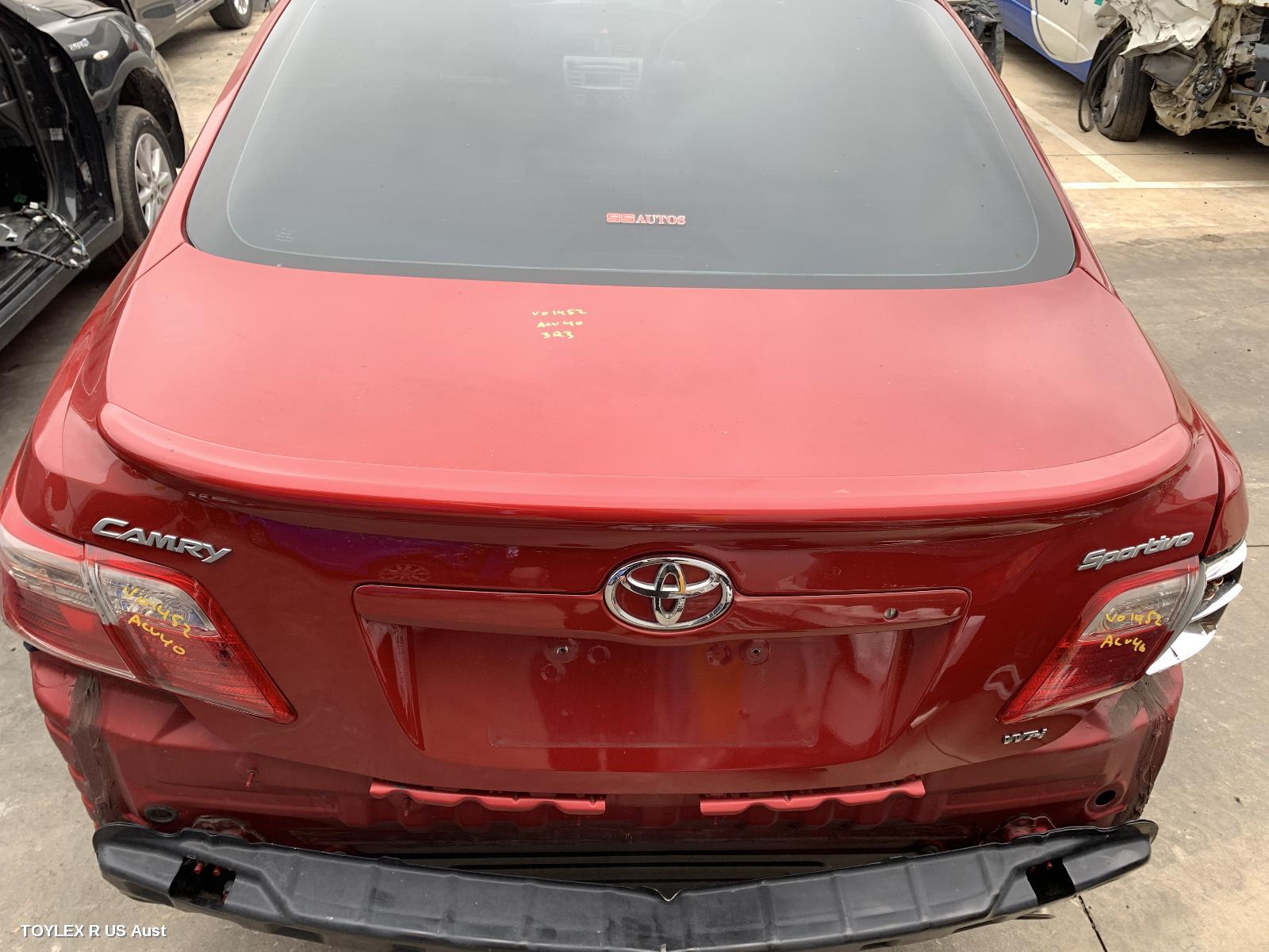 TOYOTA CAMRY 2008 Bootlid/Tailgate BOOTLID, ACV40, ALTISE/ATEVA/GRANDE/SPORTIVO, NON CAMERA, W/ SPOILERED TYPE