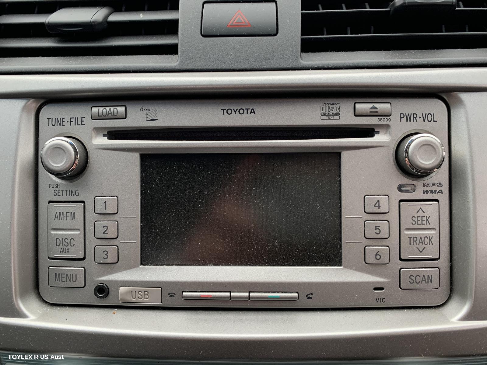 TOYOTA CAMRY 2010 Radio/Cd/Dvd/Sat/Tv CD STACKER-6 DISC, ACV40, W/ BLUETOOTH & REVERSE CAMERA TYPE