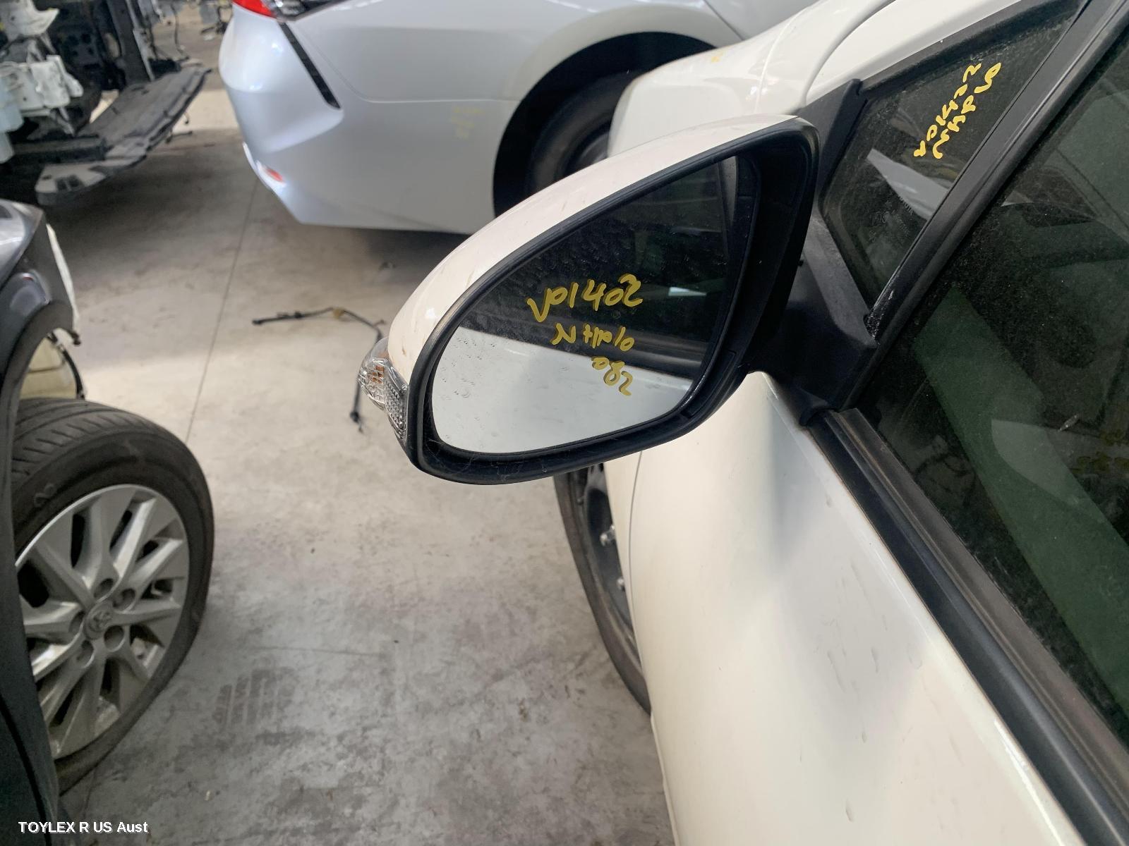 TOYOTA PRIUS 2012 Left Door Mirror NHP10R, PRIUS C, POWER FOLDING TYPE