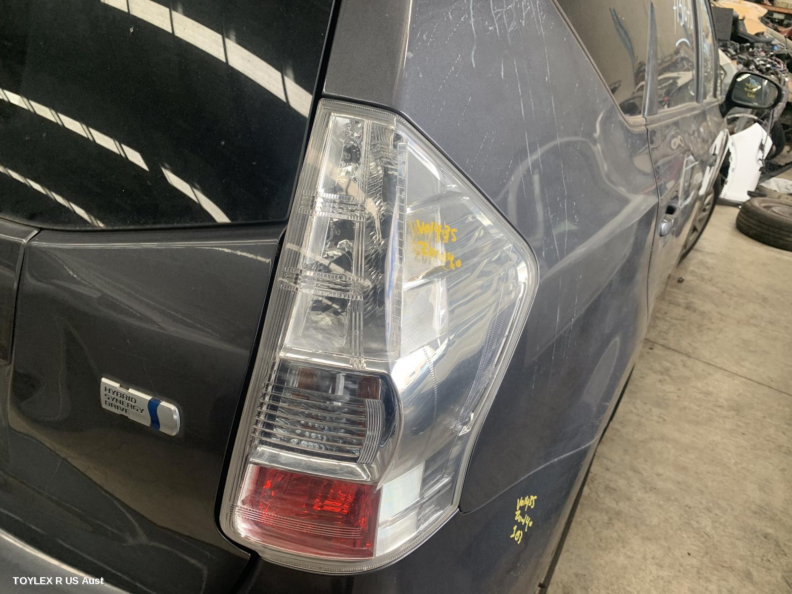 TOYOTA PRIUS 2012 Right Taillight ZVW40R, PRIUS V, LENS #