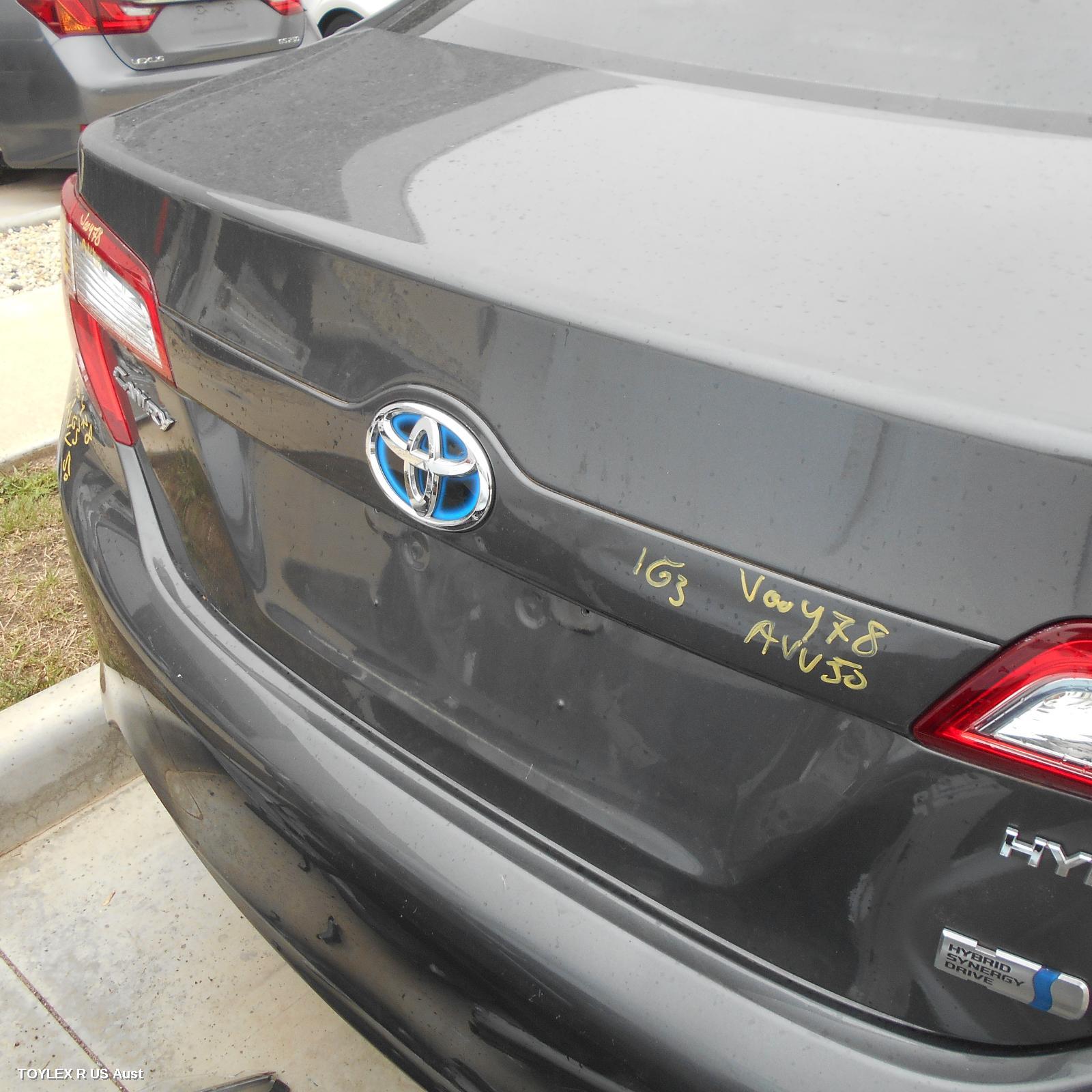 TOYOTA CAMRY 2013 Rear Garnish BOOTLID GARNISH (CENTRE), COLOUR CODED, W/ CAMERA TYPE, ACV50