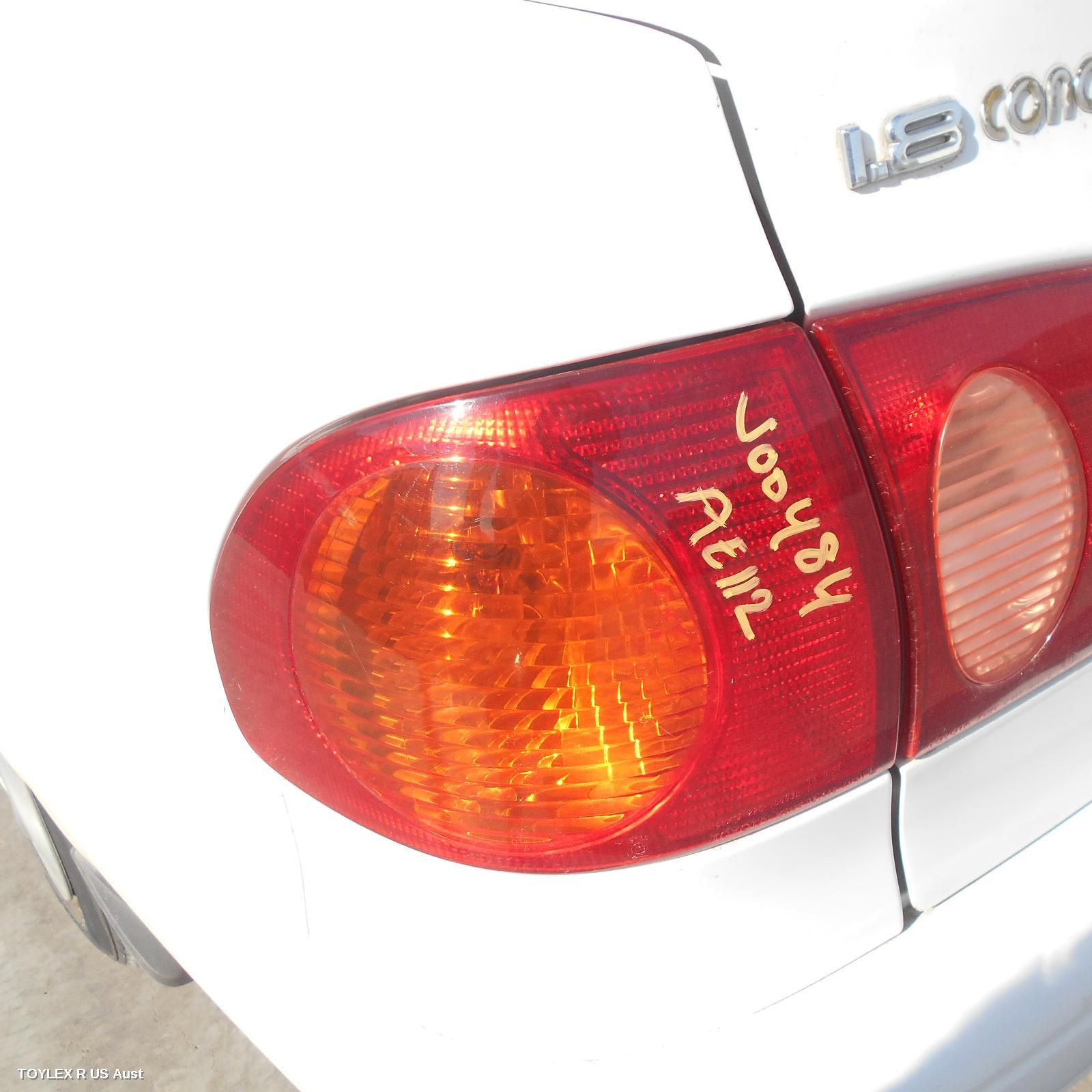 TOYOTA COROLLA 2001 Left Taillight AE112, SEDAN
