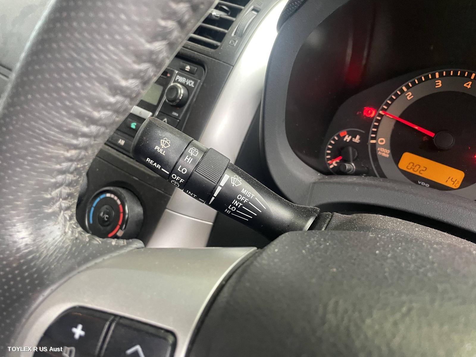 TOYOTA COROLLA 2010 Combination Switch WIPER SWITCH, ZRE152R, HATCH, NON RAIN SENSOR TYPE
