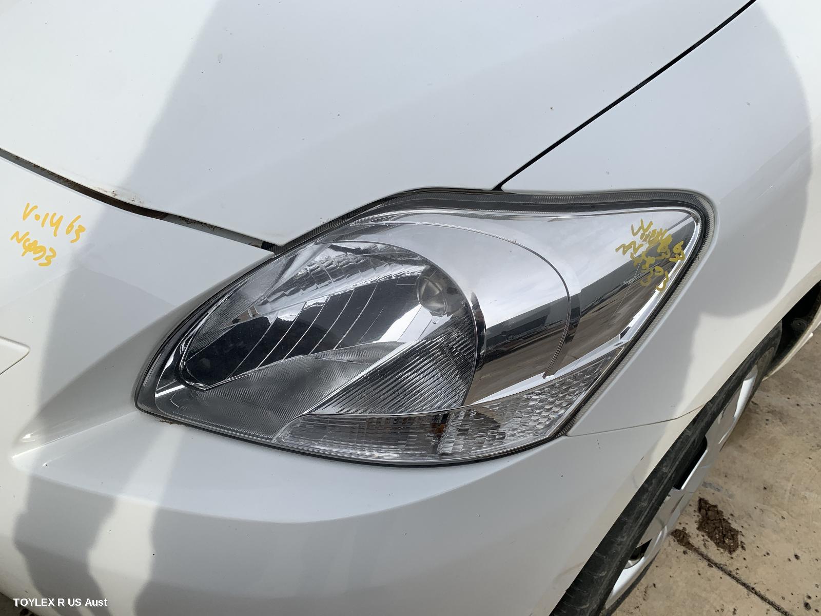 TOYOTA YARIS 2011 Left Headlamp NCP9#, SEDAN, NON HID, ELECT ADJ, LENS# 52163, 03/06-06/16 (AUS ONLY)