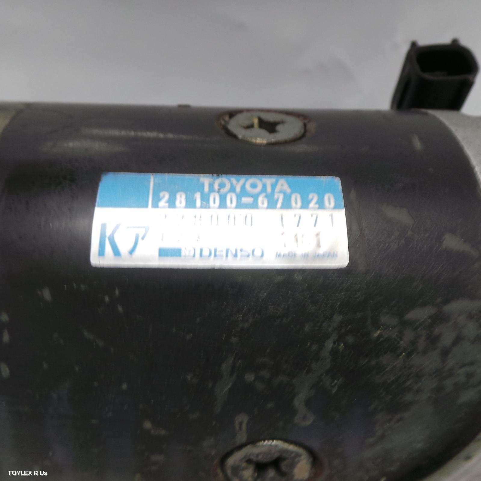 TOYOTA PRADO 2006 Starter DIESEL, 3.0, 1KZ-TE, TURBO, 120 SERIES