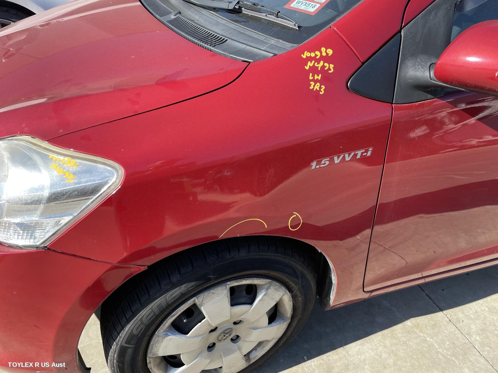 TOYOTA YARIS 2009 Left Guard NCP9#, SEDAN, NON INDICATOR TYPE