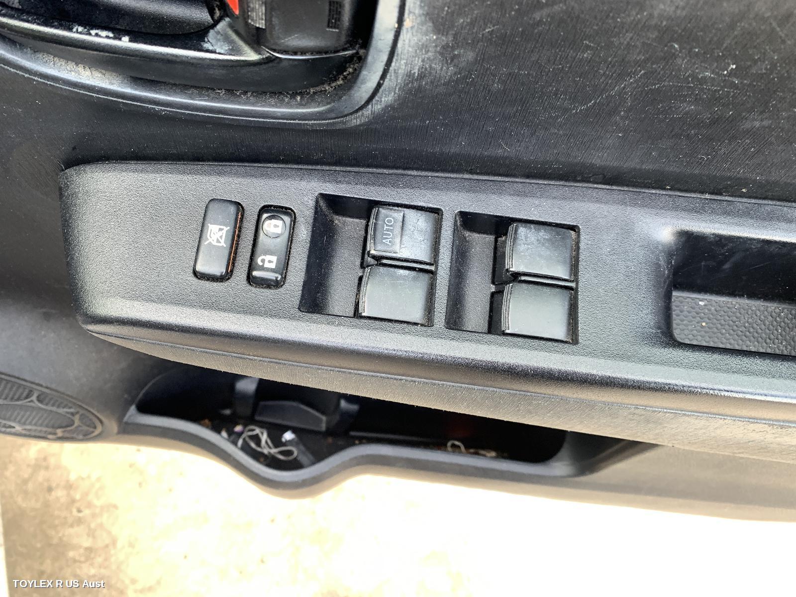 TOYOTA YARIS 2011 Pwr Dr Wind Switch RH FRONT (MASTER SWITCH), 4 SWITCH TYPE, 5DR HATCH/SEDAN, NCP13#