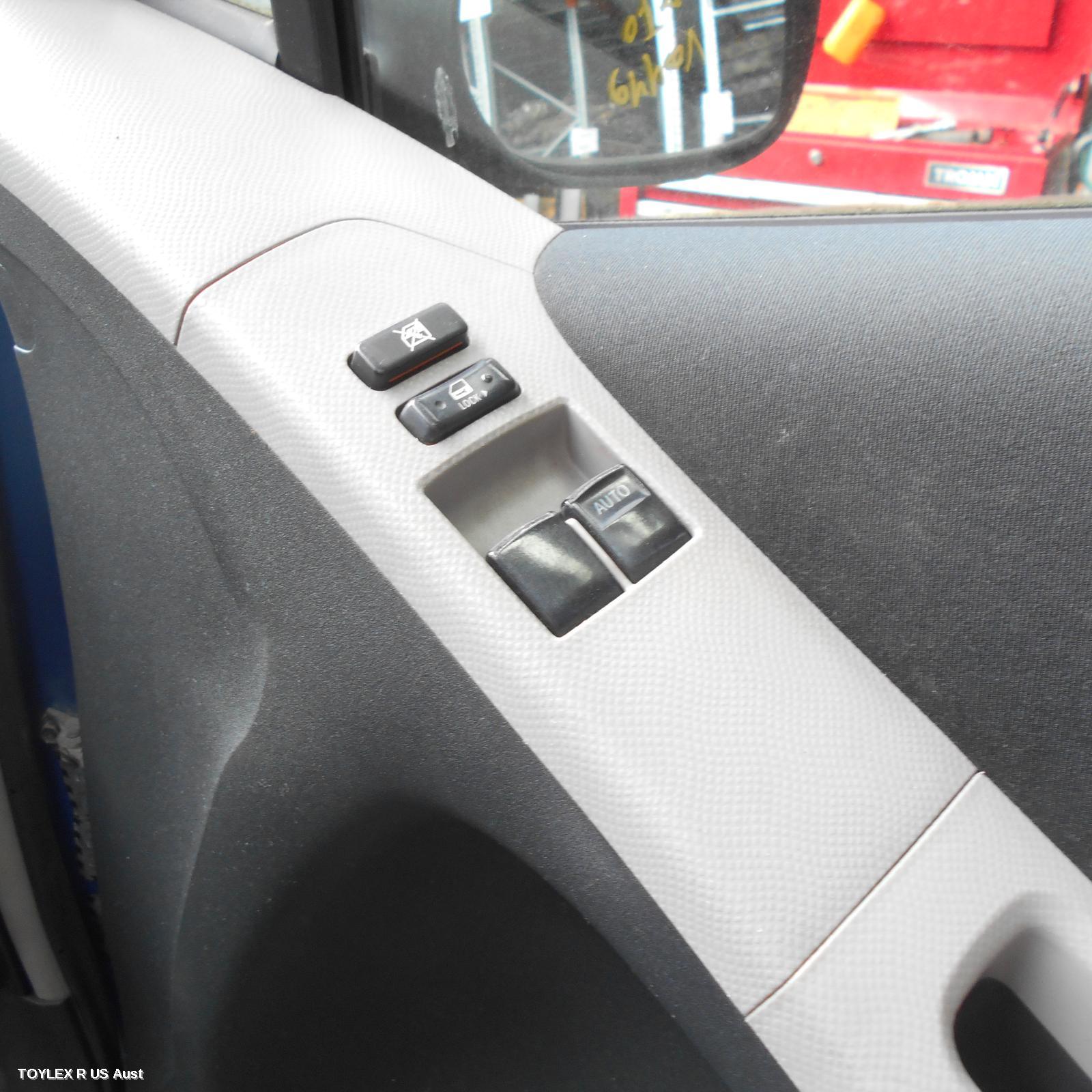 TOYOTA YARIS 2007 Pwr Dr Wind Switch RH FRONT (MASTER SWITCH), 2 SWITCH TYPE, 3DR HATCH, NCP9#