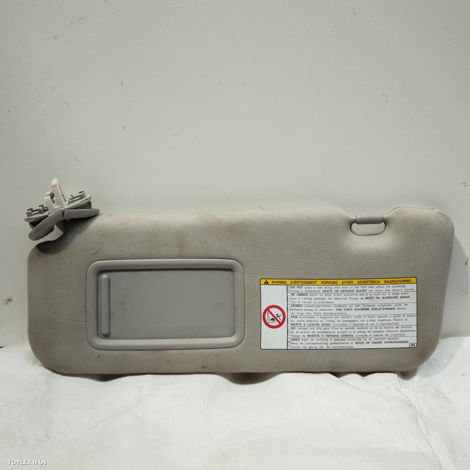 TOYOTA TARAGO 2016 Sunvisor ACR50R, LH SIDE, GREY