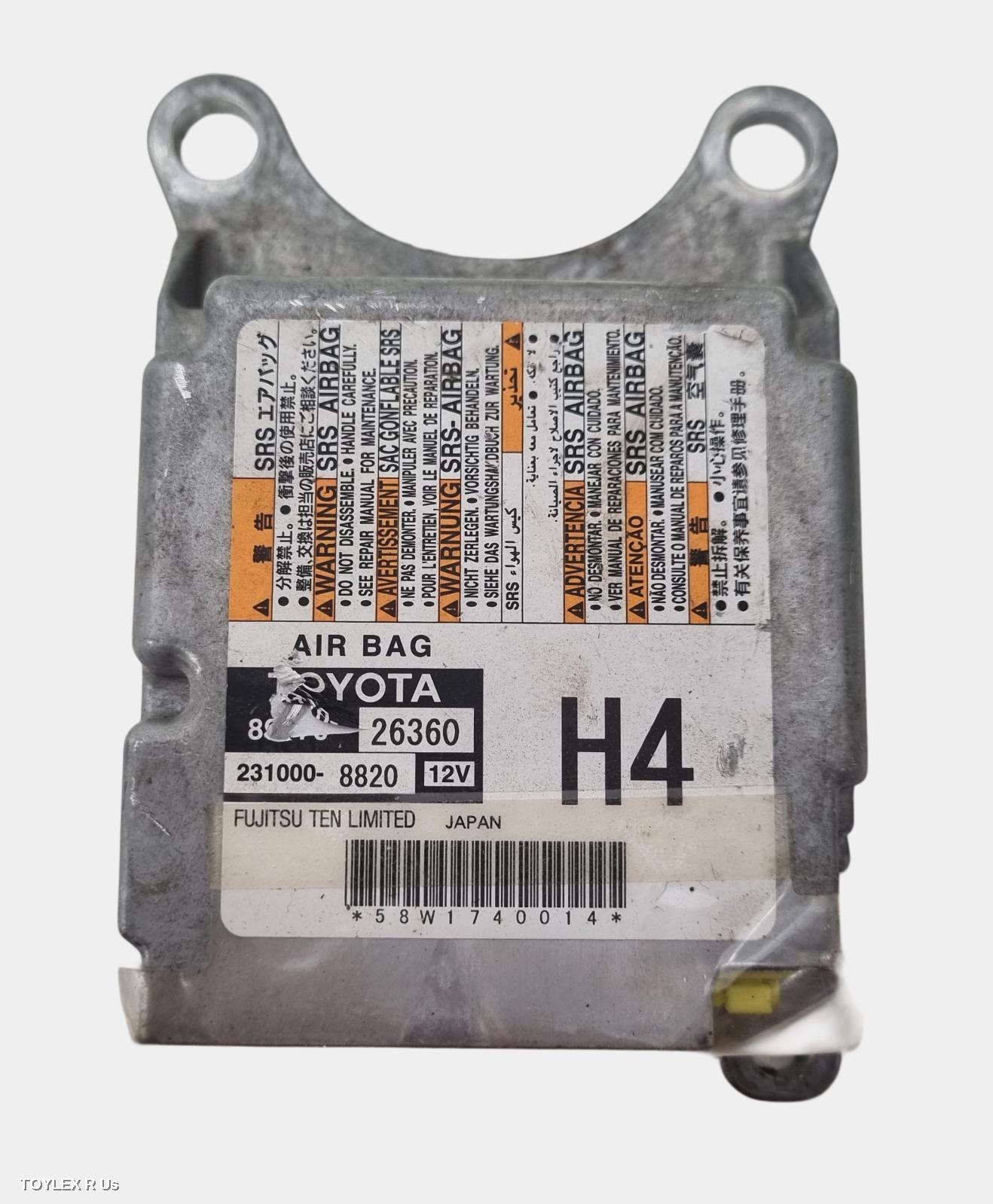 TOYOTA HIACE 2014 Airbag Module/Sensor MODULE, LWB/SWB TYPE, TRH/KDH