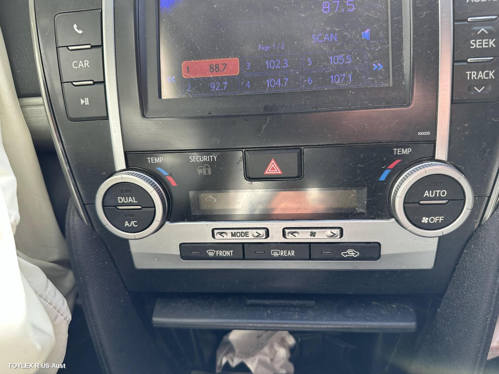 TOYOTA CAMRY 2013 Heater/Ac Controls ASV50/AVV50, CLIMATE CONTROL TYPE