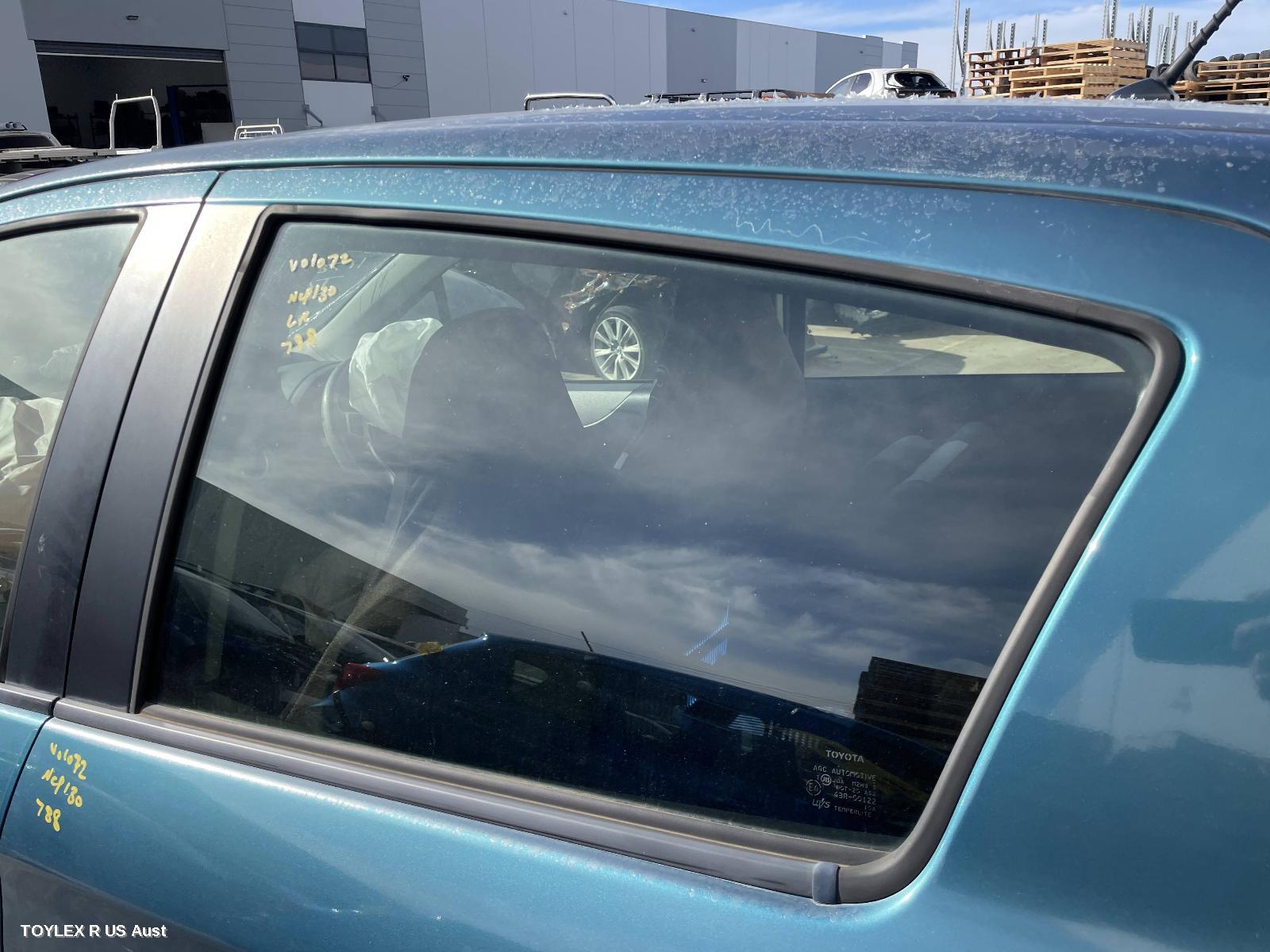 TOYOTA YARIS 2013 Left Rear Door Window NCP13#, HATCH