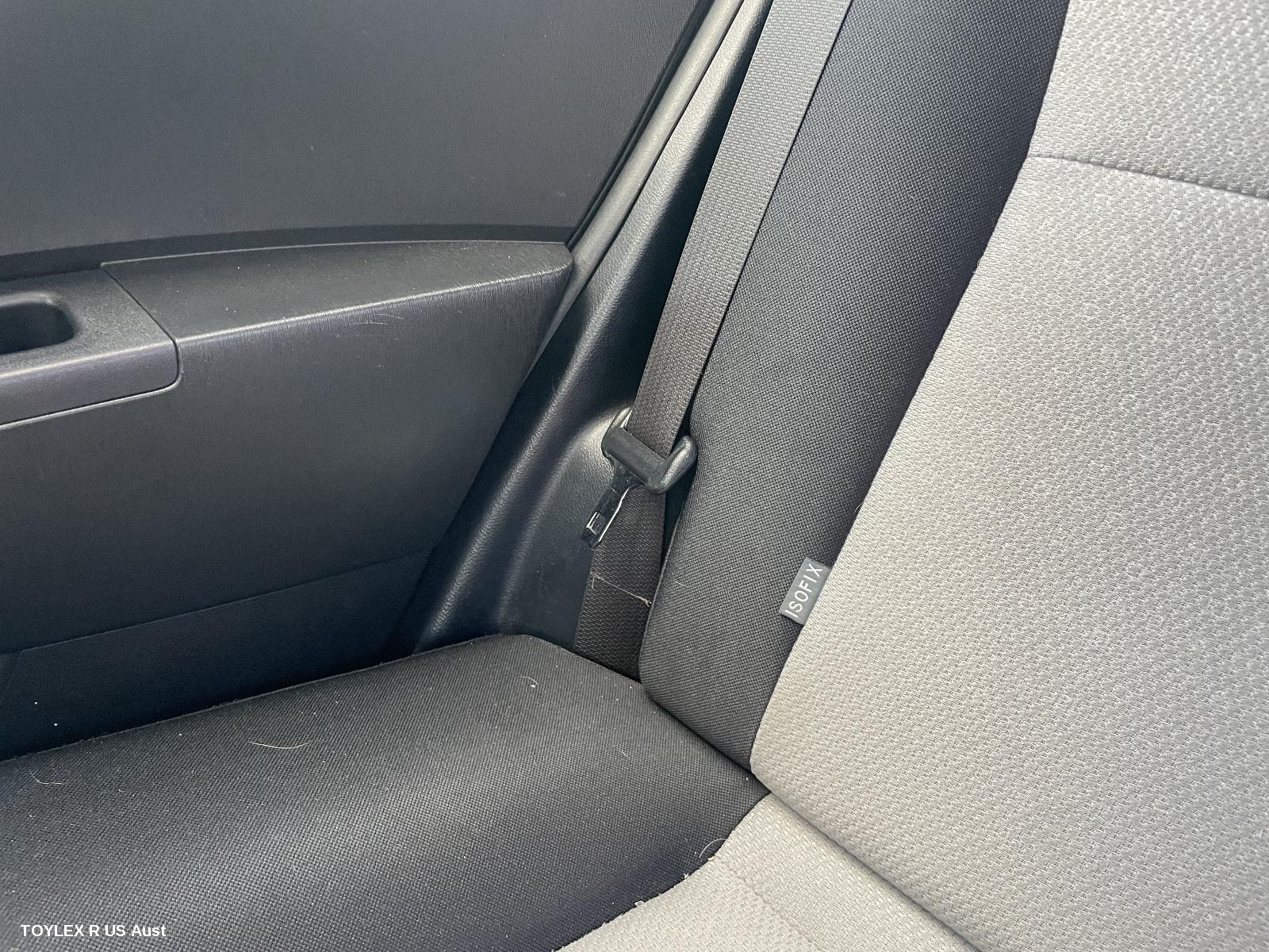 TOYOTA YARIS 2013 Seatbelt/Stalk RH REAR, SEAT BELT ONLY, 5DR HATCH, NCP13#