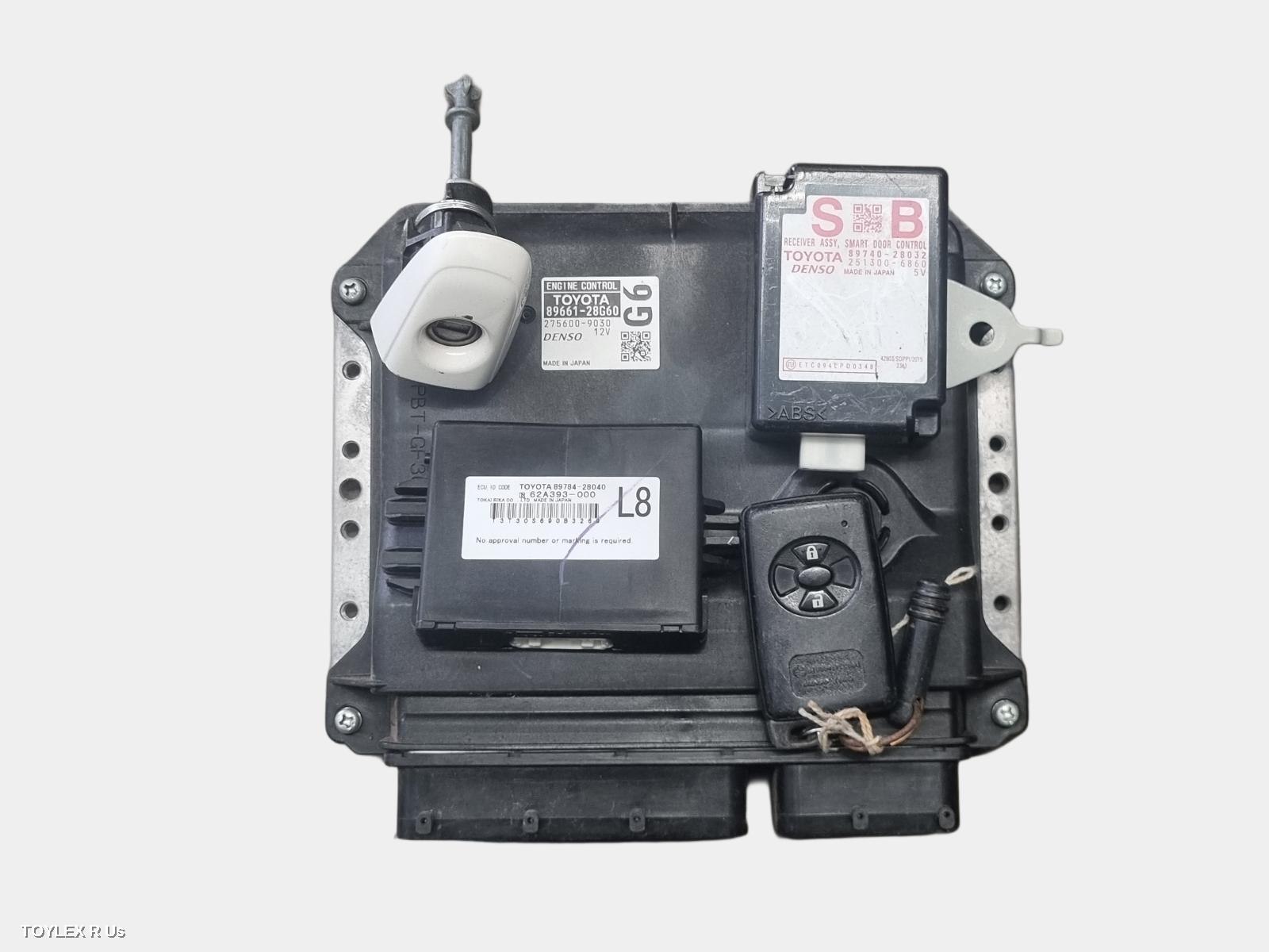TOYOTA TARAGO 2014 Ecu ENGINE ECU, 2.4, 2AZ-FE, P/N 89661-28G60, SEC SET (ECU/IMM/READER/KEY), ACR50R