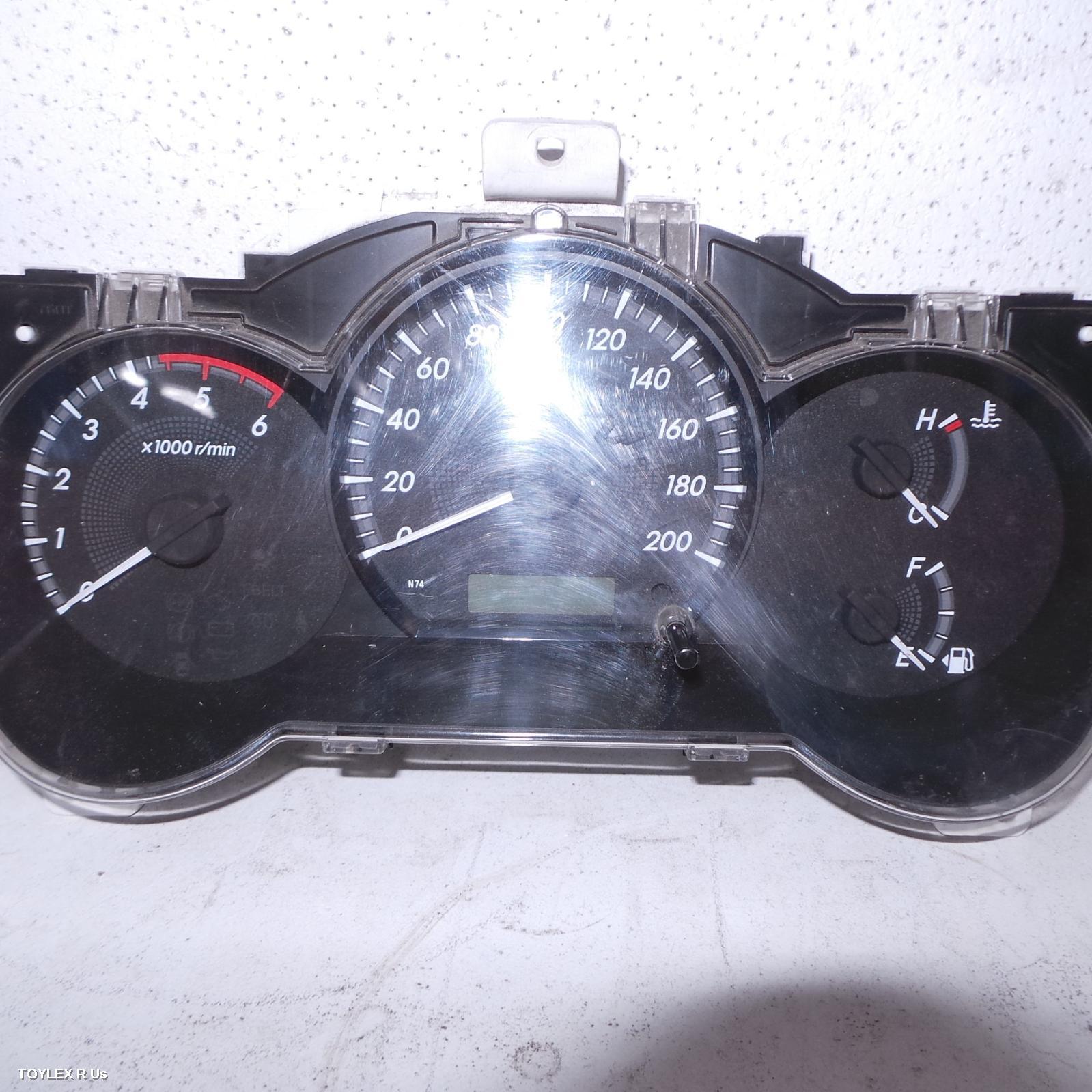 TOYOTA HILUX 2011 Instrument Cluster DIESEL, 3.0, MANUAL T/M, 4WD, SR, P/N N74 ON FACE