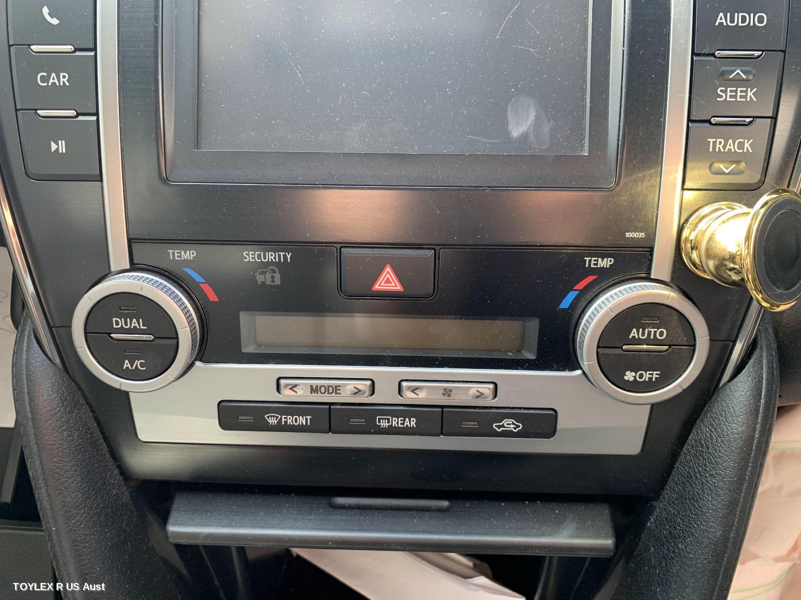 TOYOTA CAMRY 2012 Heater/Ac Controls ASV50/AVV50, CLIMATE CONTROL TYPE