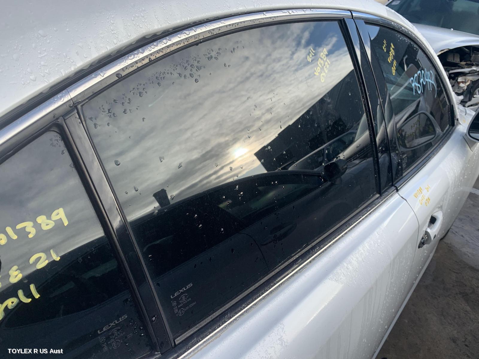 LEXUS IS250/IS250C 2011 Right Rear Door Window IS250/IS350/IS F, GSE20R/GSE21R/USE20R, SEDAN