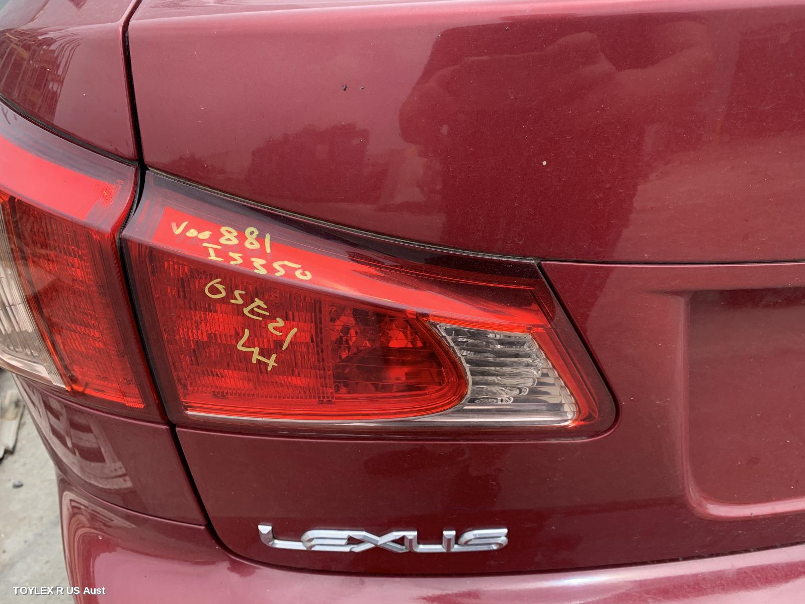 LEXUS IS250/IS250C 2011 Rear Garnish IS250/IS350, BOOTLID LAMP (LH SIDE), GSE20R/GSE21R, SEDAN