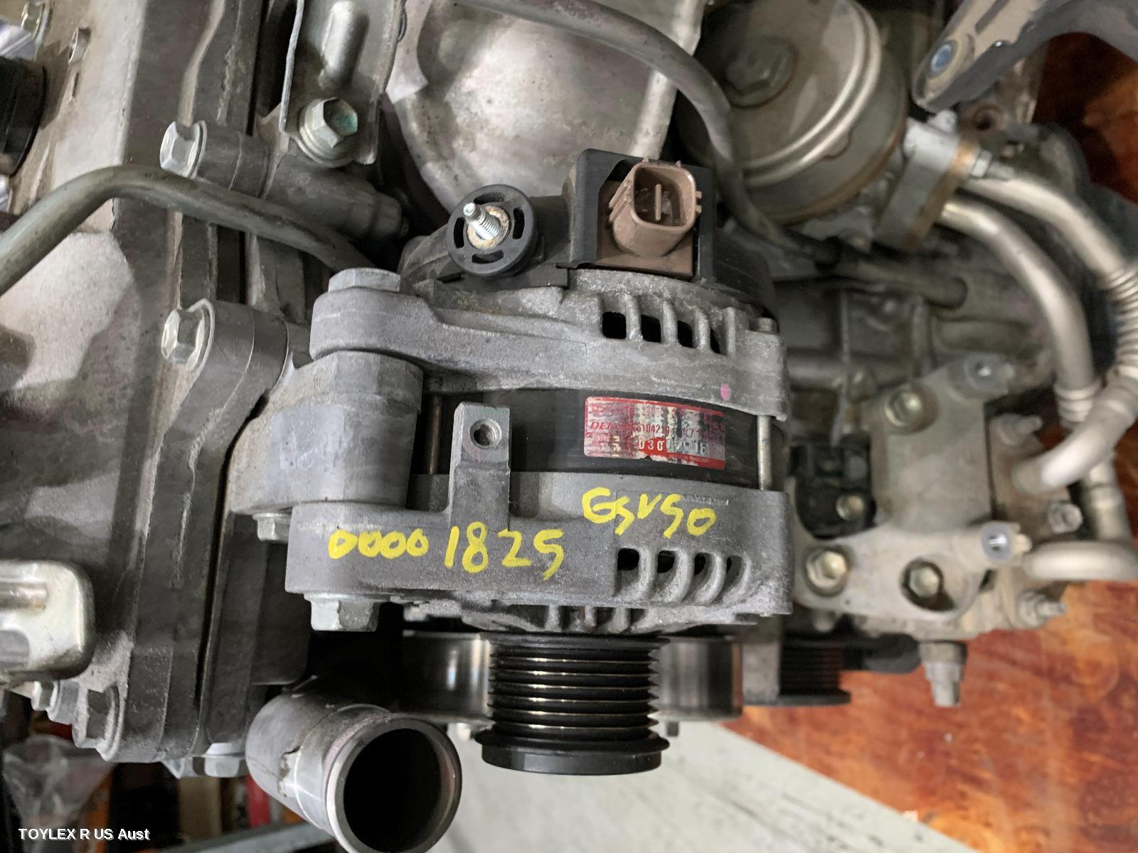 TOYOTA AURION 2012 Alternator PETROL, 3.5, 2GR-FE, GSV50R