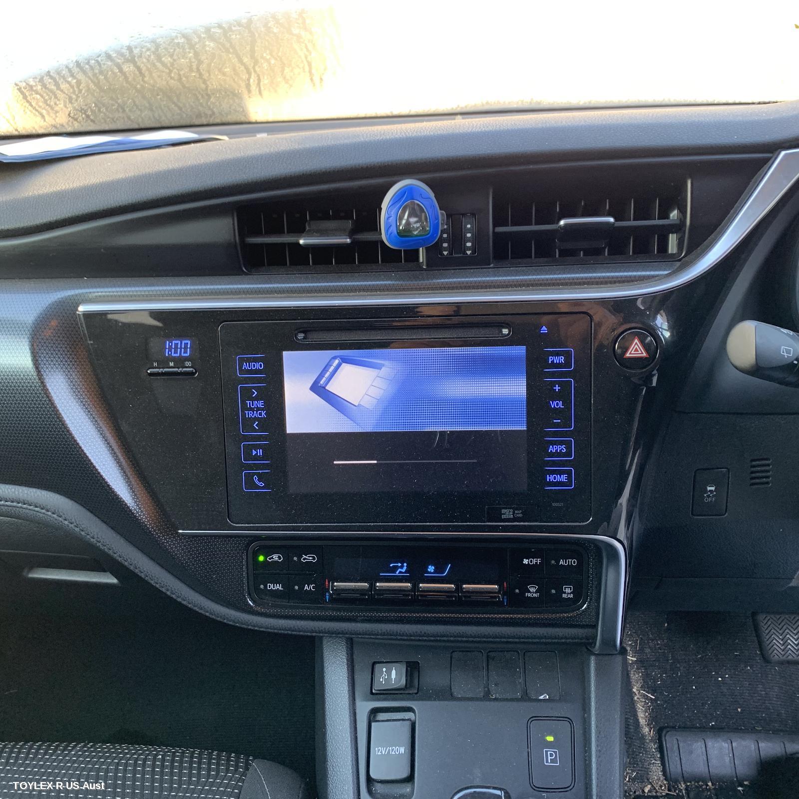 TOYOTA COROLLA 2016 Radio/Cd/Dvd/Sat/Tv 7IN TOUCH SCREEN (P/N ON FACE 100521), ZRE182R, HATCH