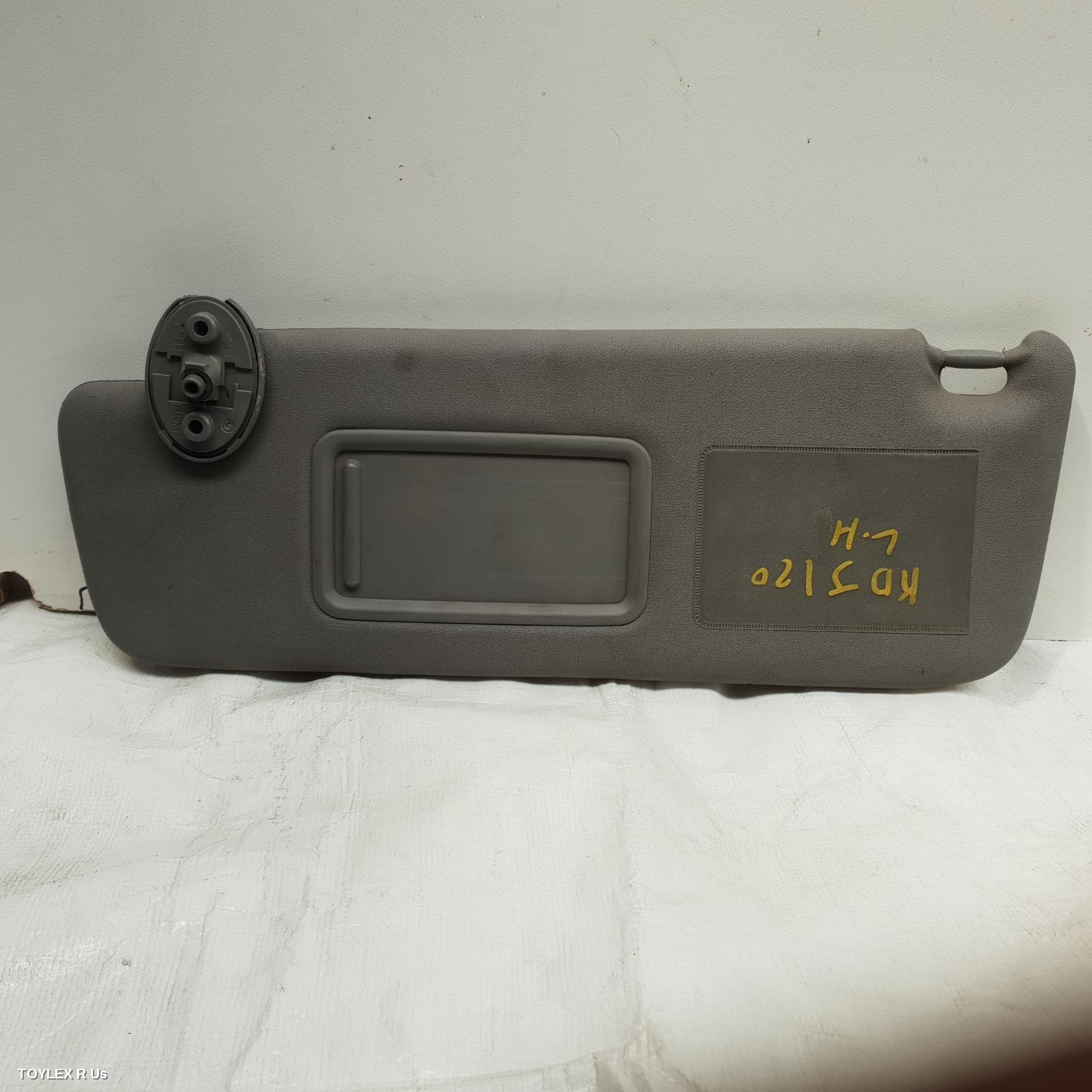 TOYOTA PRADO 2004 Sunvisor 120 SERIES, LH SIDE, GREY, GX/GXL