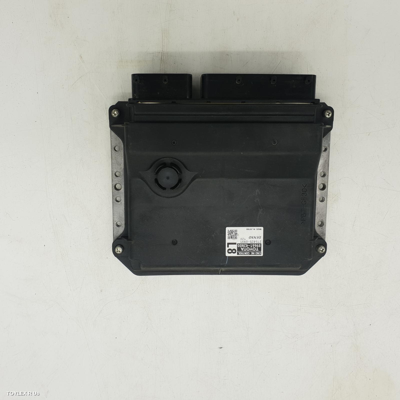 TOYOTA RAV4 2010 Ecu ENGINE ECU, 2.4, 2AZ-FE, MANUAL T/M, P/N 89661-42N00, ECU ONLY, ACA33
