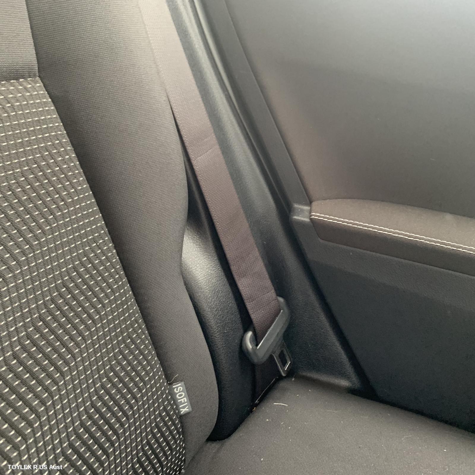 TOYOTA COROLLA 2014 Seatbelt/Stalk LH REAR, SEAT BELT ONLY, ZRE182R, HATCH