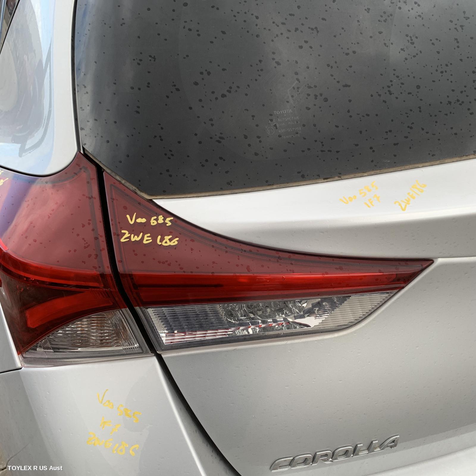 TOYOTA COROLLA 2018 Rear Garnish TAILGATE LAMP (LH SIDE), ZRE182R/ZWE186R, HATCH