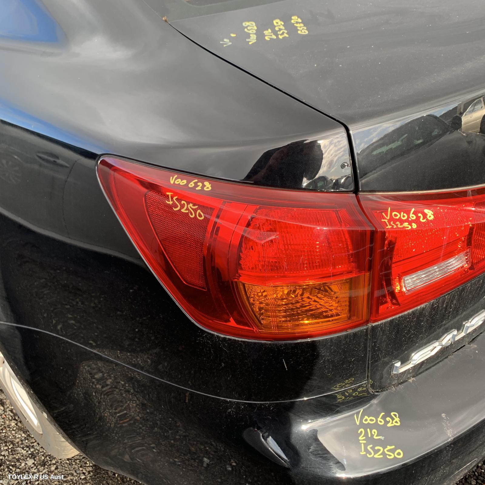 LEXUS IS250/IS250C 2007 Left Taillight IS250, GSE20R, SEDAN, HORIZONTAL TYPE