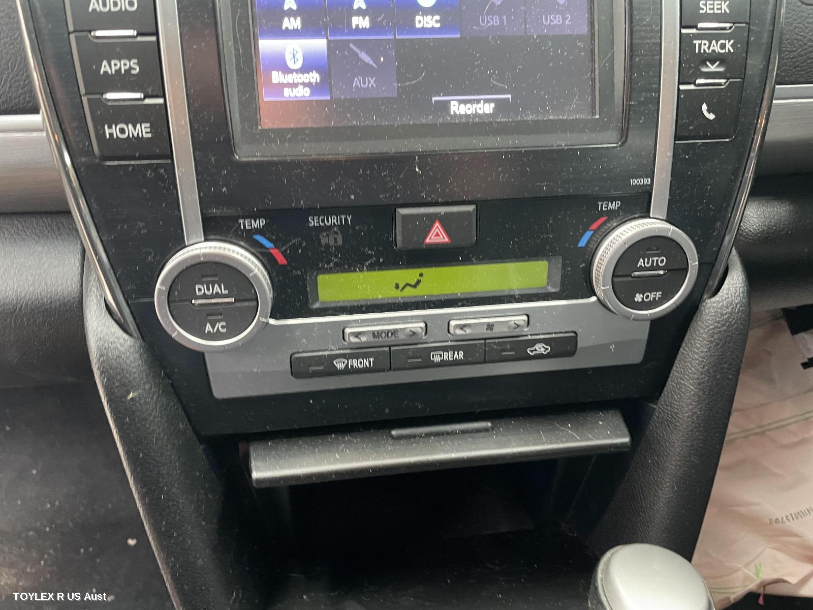 TOYOTA CAMRY 2015 Heater/Ac Controls ASV50/AVV50, CLIMATE CONTROL TYPE