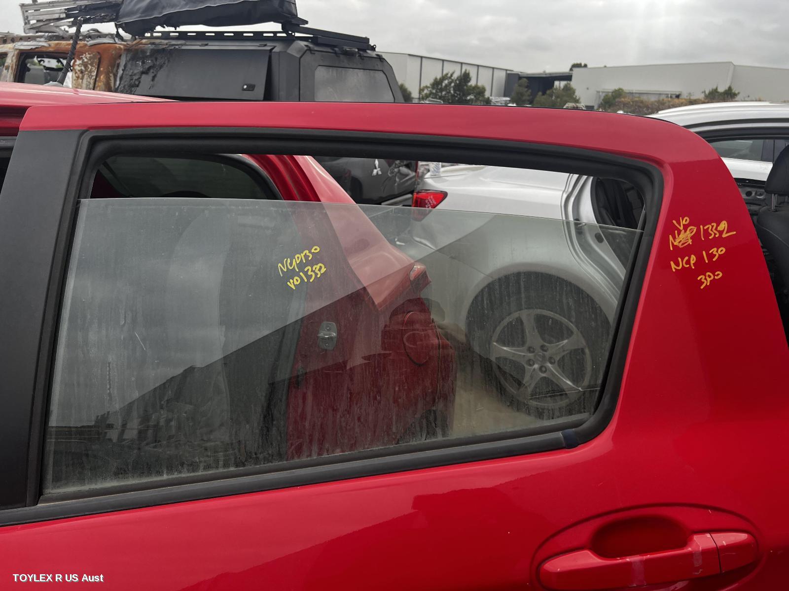 TOYOTA YARIS 2013 Left Rear Door Window NCP13#, HATCH