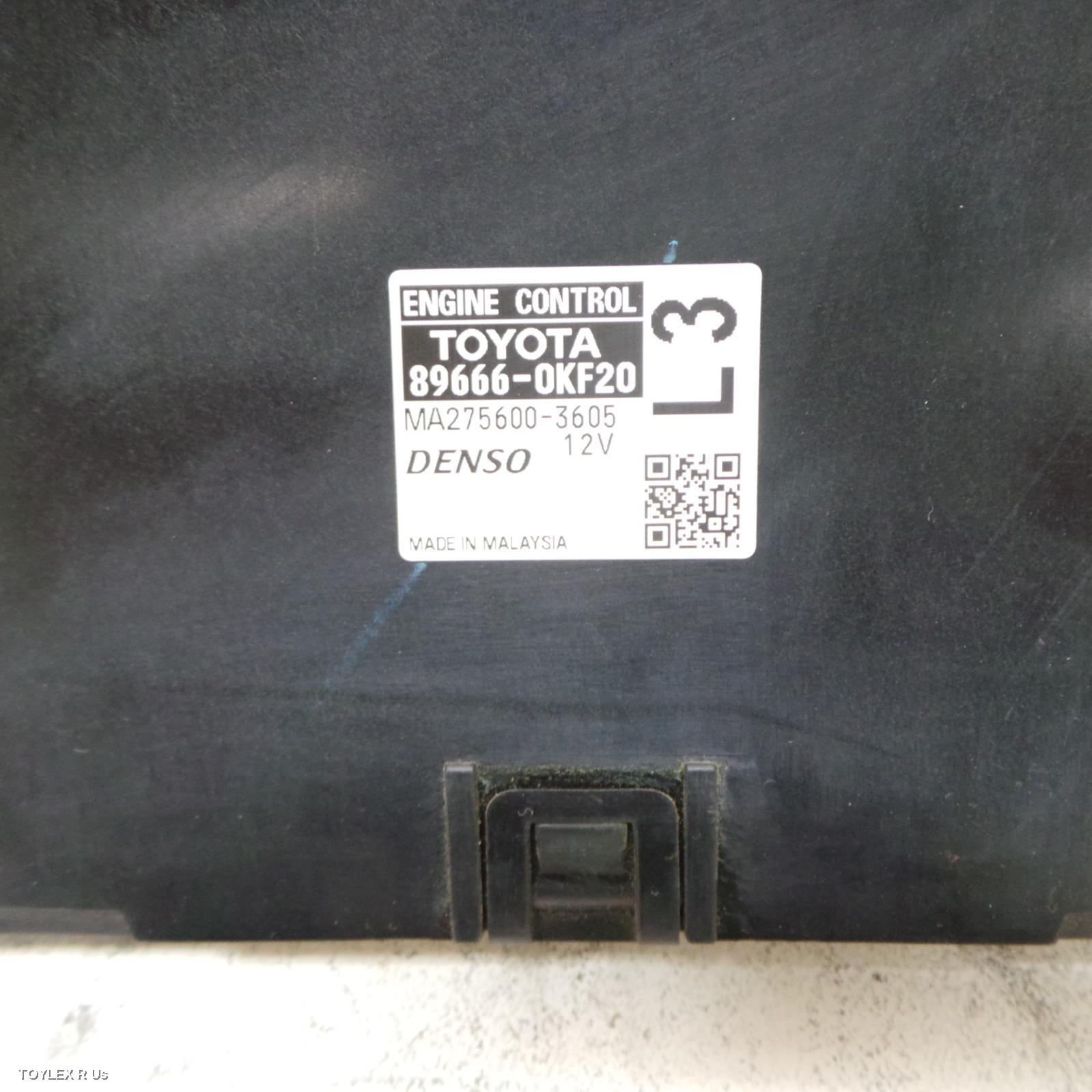 TOYOTA HILUX 2016 Ecu ENGINE ECU, 2.7, 2TR-FE, PETROL, MANUAL T/M, ECU ONLY