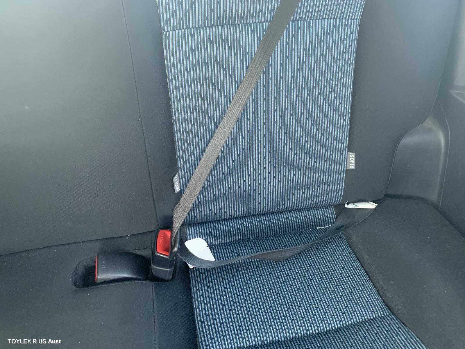 TOYOTA YARIS 2012 Seatbelt/Stalk LH REAR, SEAT BELT STALK ONLY, 3DR HATCH, NCP13#