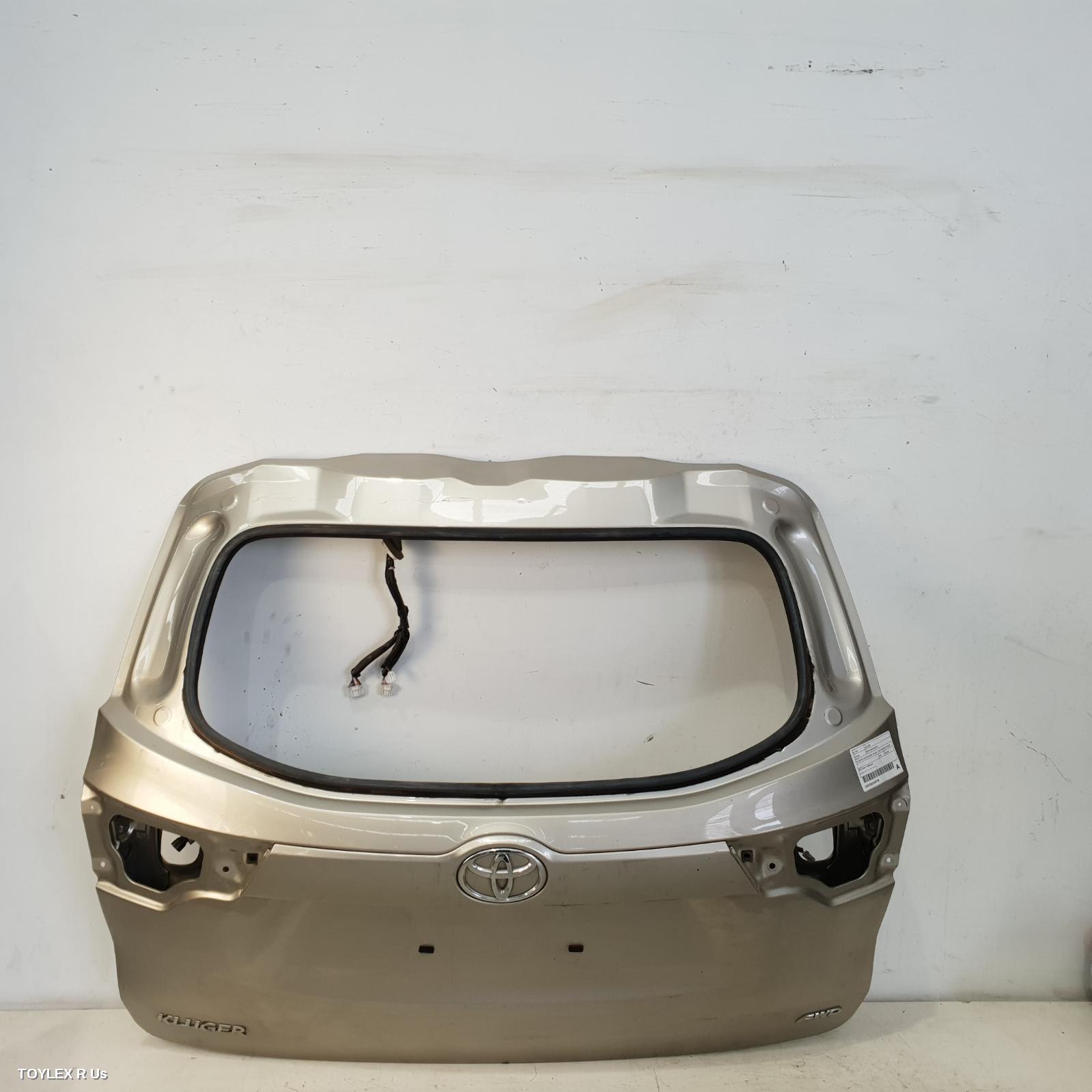 TOYOTA KLUGER 2015 Bootlid/Tailgate TAILGATE, GSU50/GSU55, GX/GXL, NON POWER LIFTGATE TYPE