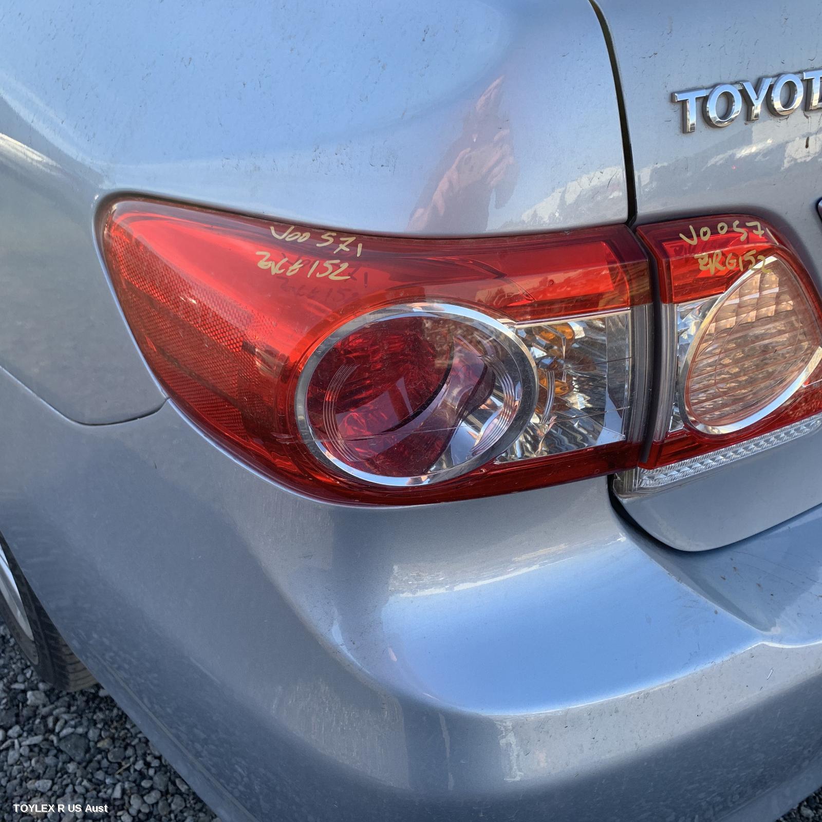 TOYOTA COROLLA 2010 Left Taillight ZRE152/153R, SEDAN
