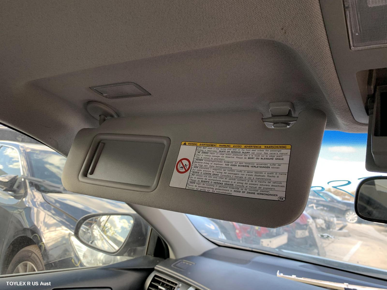 TOYOTA CAMRY 2014 Sunvisor ASV50/AVV50, LH SIDE, W/ LAMP TYPE