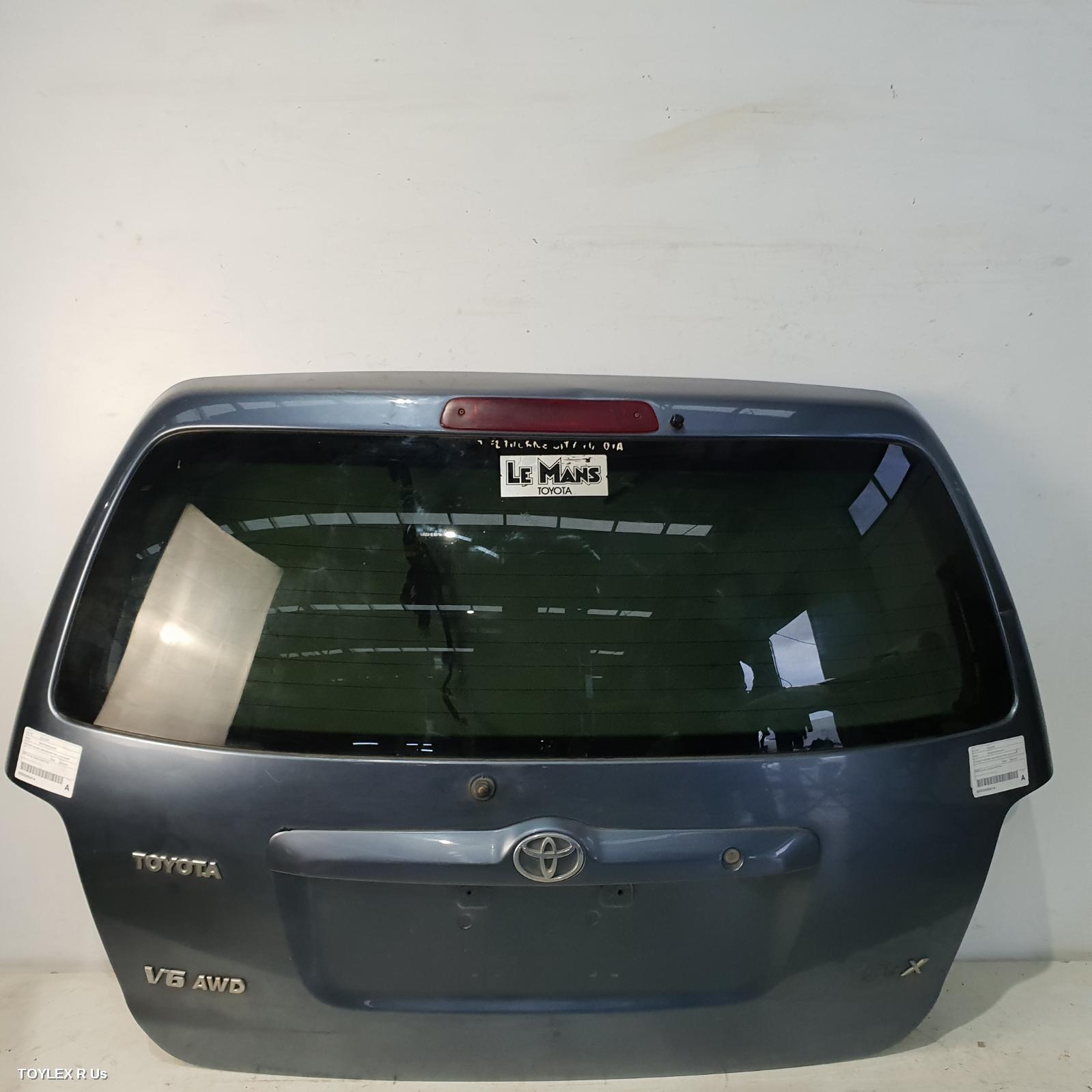 TOYOTA KLUGER 2004 Bootlid/Tailgate TAILGATE, MCU28R, NON SPOILER TYPE