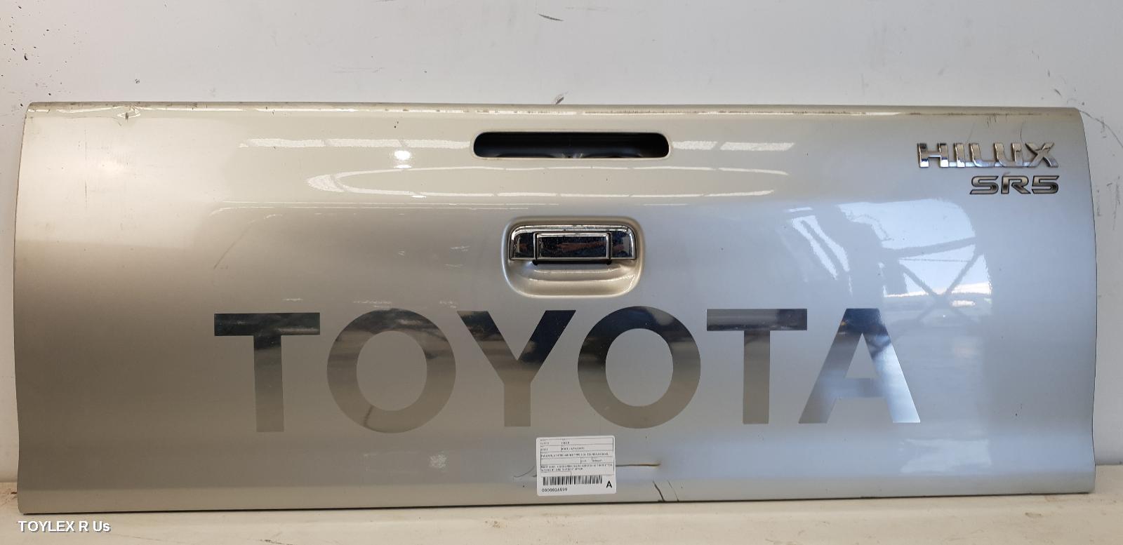 TOYOTA HILUX 2008 Bootlid/Tailgate TAILGATE, CENTRE HANDLE TYPE, NON TONNEAU HOOKS, W/ LAMP HOLE, NON CAMERA TYPE