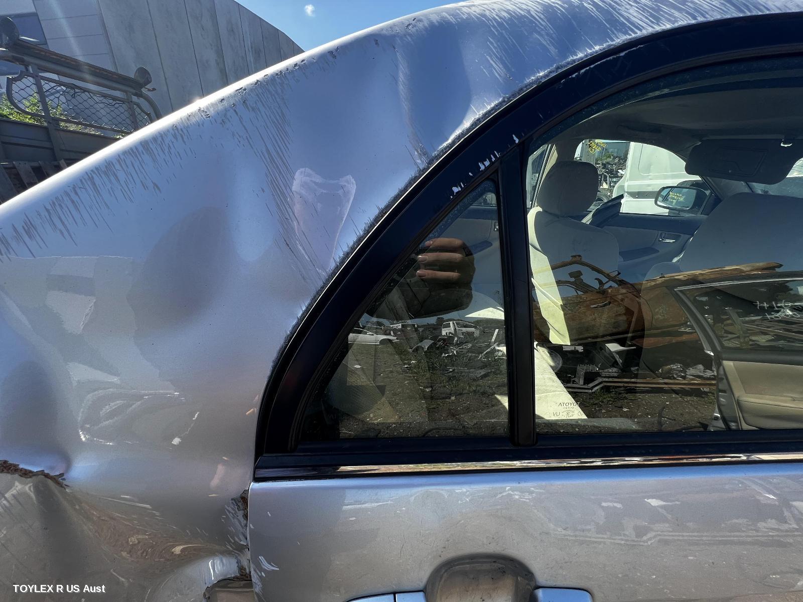 TOYOTA COROLLA 2007 Right Rear 1/4 Door Glass ZZE122 (JAPAN-VIN JTD), SEDAN