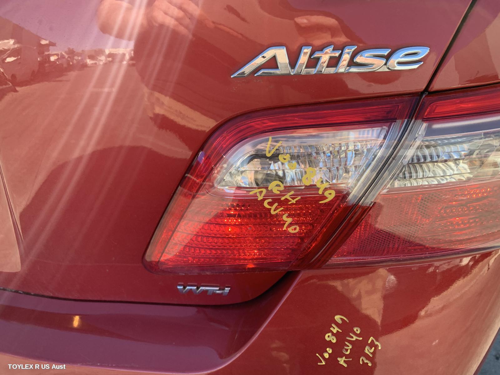 TOYOTA CAMRY 2009 Rear Garnish BOOTLID LAMP (RH SIDE), ACV40/SPORTIVO