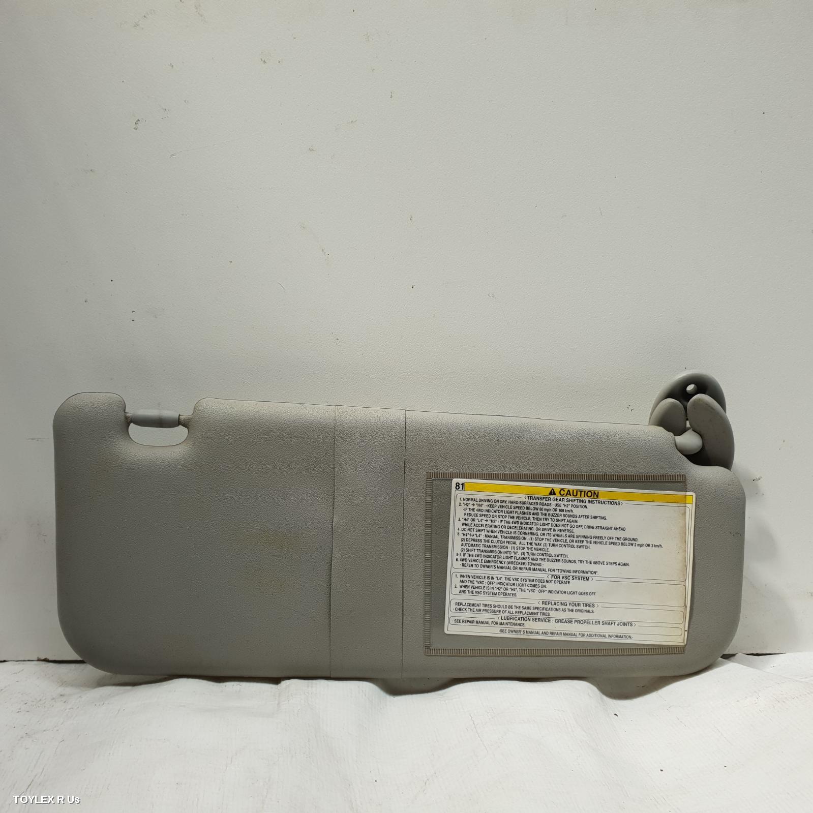 TOYOTA HILUX 2020 Sunvisor RH SIDE
