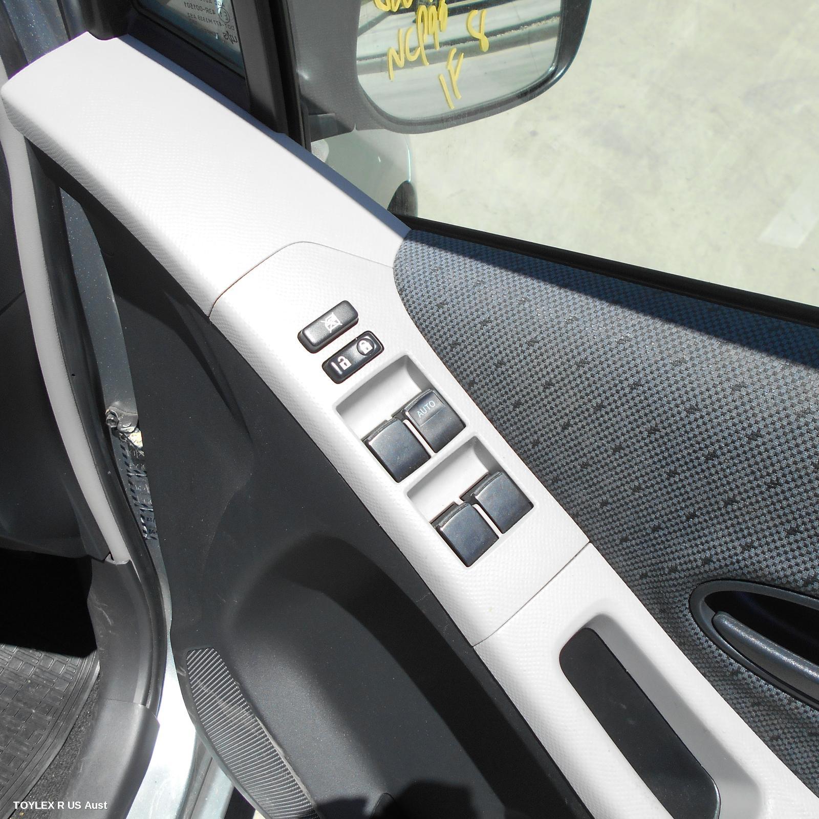 TOYOTA YARIS 2009 Pwr Dr Wind Switch RH FRONT (MASTER SWITCH), 4 SWITCH TYPE, 5DR HATCH/SEDAN, NCP9#