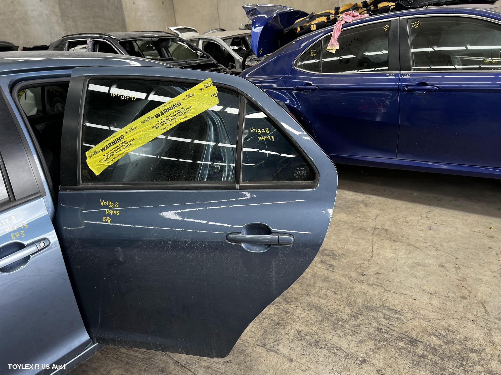 TOYOTA YARIS 2015 Left Rear Door Window NCP9#, SEDAN