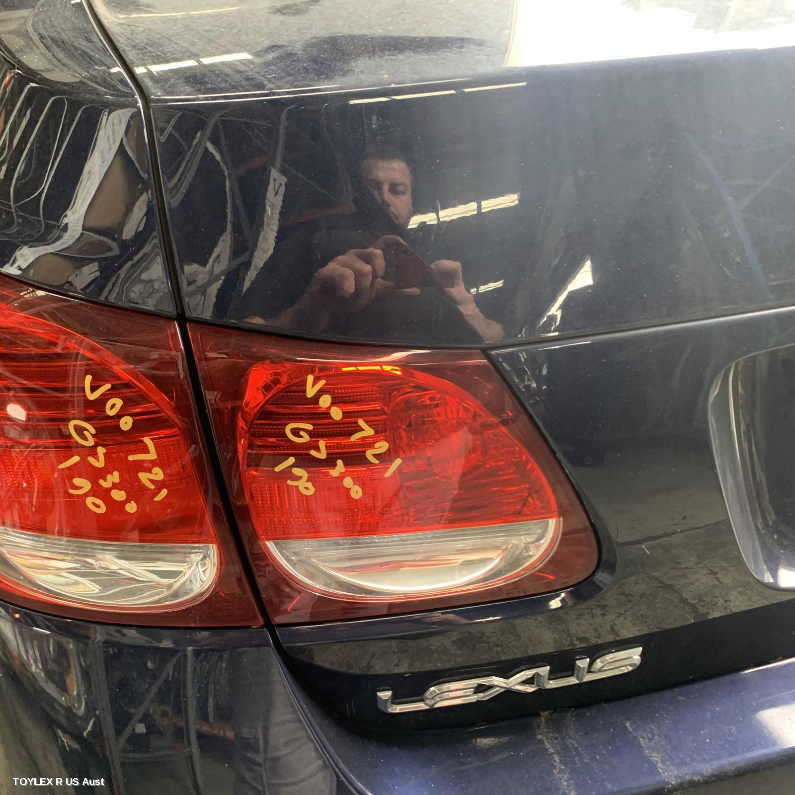 LEXUS GS 2011 Rear Garnish GS300/GS430/GS460, BOOTLID LAMP (LH SIDE), 190 SERIES