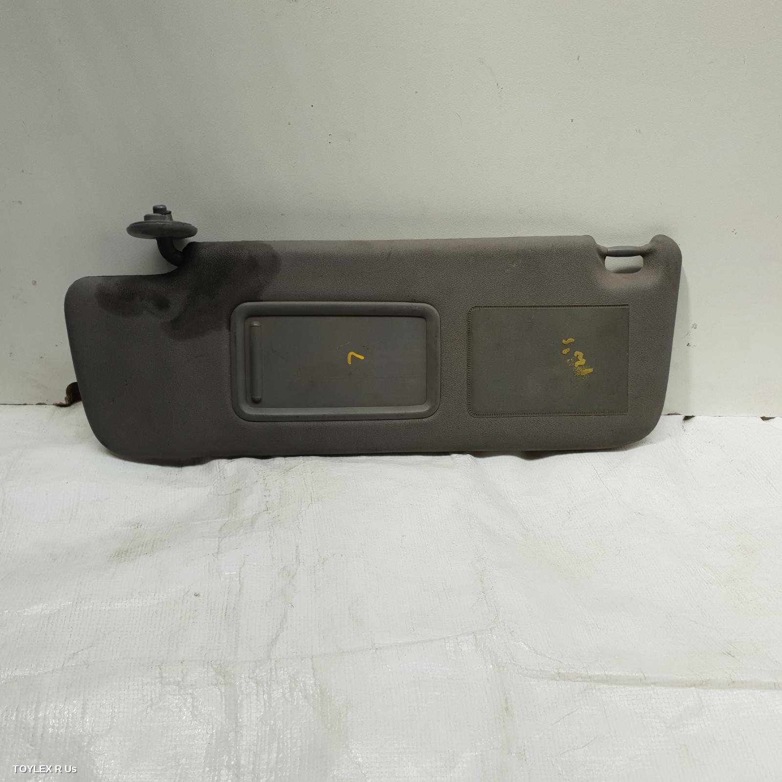 TOYOTA LANDCRUISER 2002 Sunvisor 100 SERIES, LH SIDE, GREY, VINYL