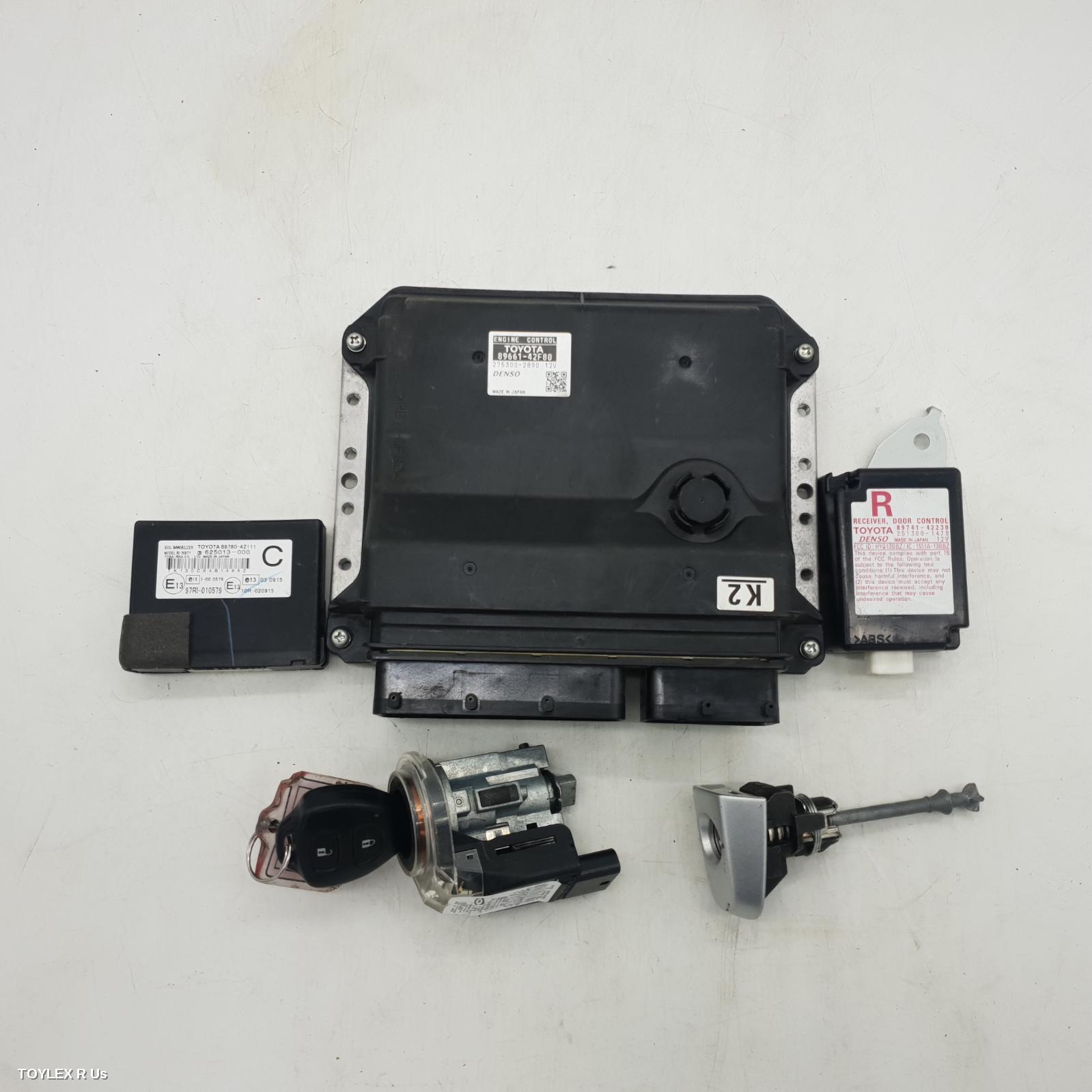 TOYOTA RAV4 2008 Ecu ENGINE ECU, 2.4, 2AZ-FE, AUTO T/M, 89661-42F80, SEC SET (ECU/IMM/READER/KEY), ACA33