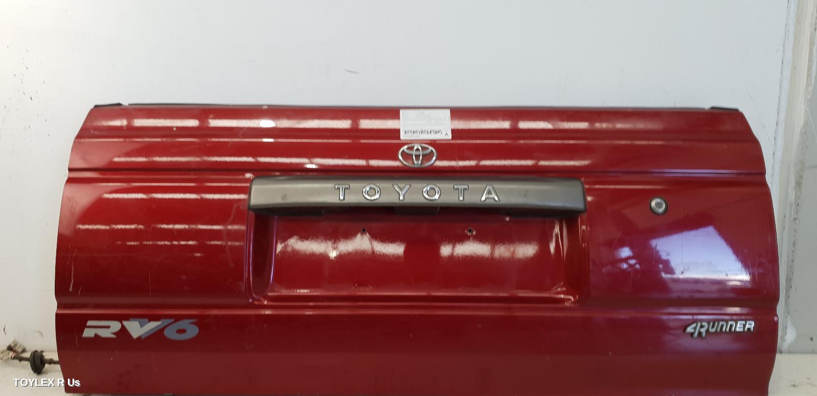 TOYOTA 4 RUNNER 1995 Bootlid/Tailgate TAILGATE, 4WD, WAGON, NON REVERSE LAMP TYPE