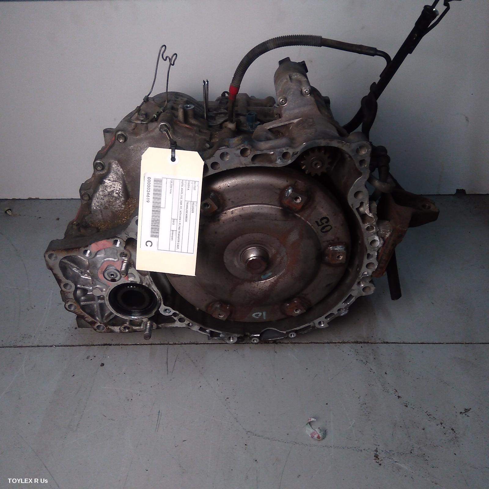 TOYOTA KLUGER 2012 Trans/Gearbox AUTO, AWD, 3.5, 2GR-FE, (4TH VIN = E), NO TRANSFER CASE, GSU40-GSU45