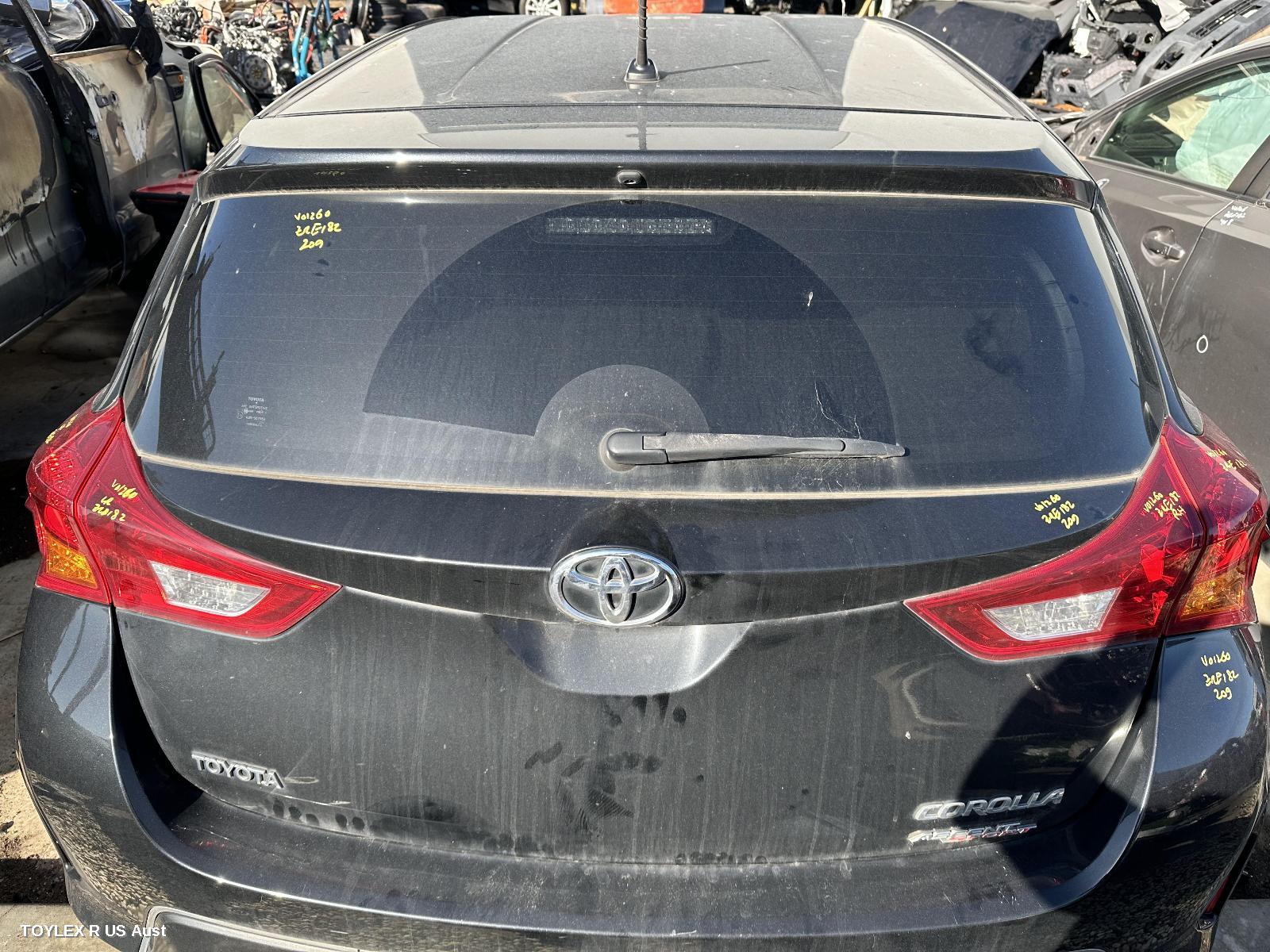 TOYOTA COROLLA 2014 Bootlid/Tailgate TAILGATE, ZRE182R, W/ REVERSE CAMERA TYPE